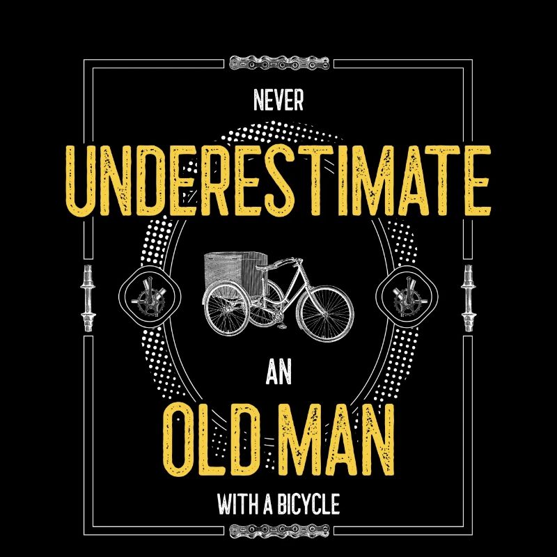 Never underestimate an old man with a bicycle