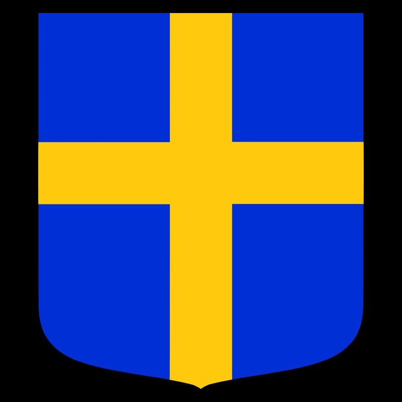 Drapeau bouclier Suède
