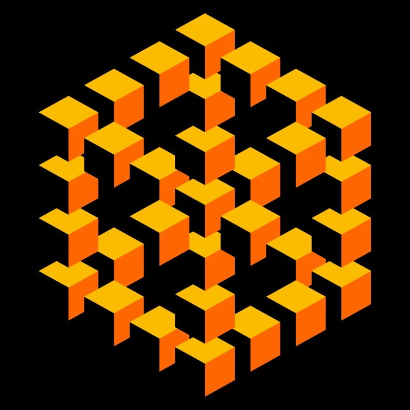 impossible figure Escher cube geometry fantasy