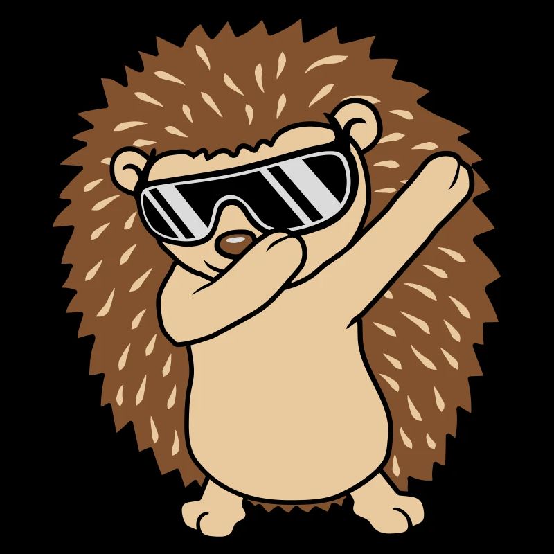 Cooler lustiger dabbing Igel