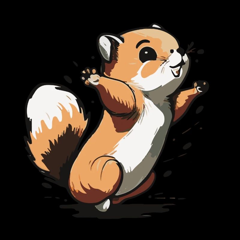 Eichhoernchen Squrirrel Comic Cute Kawaii 11