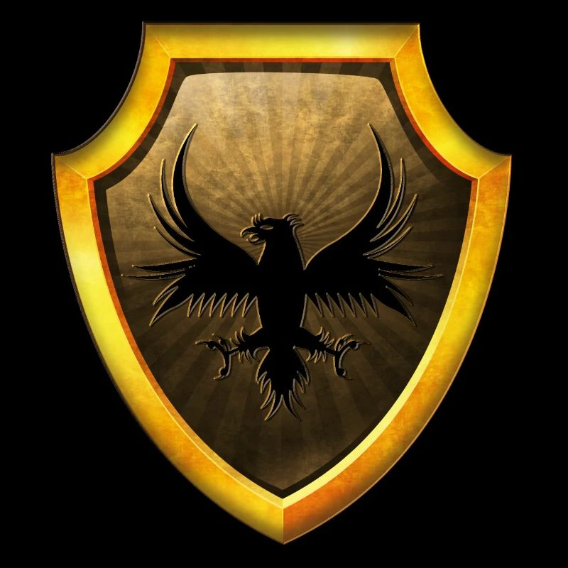 shield logo esports emblem sword crest symbol eagle