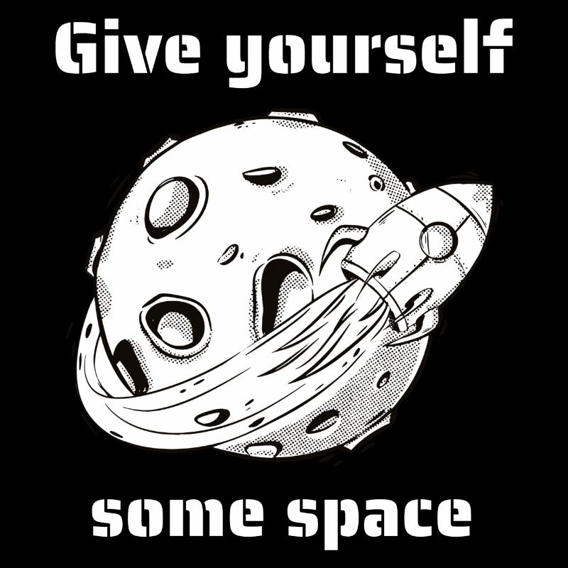 Give Yourself Some Space Retro Outer Space Designs