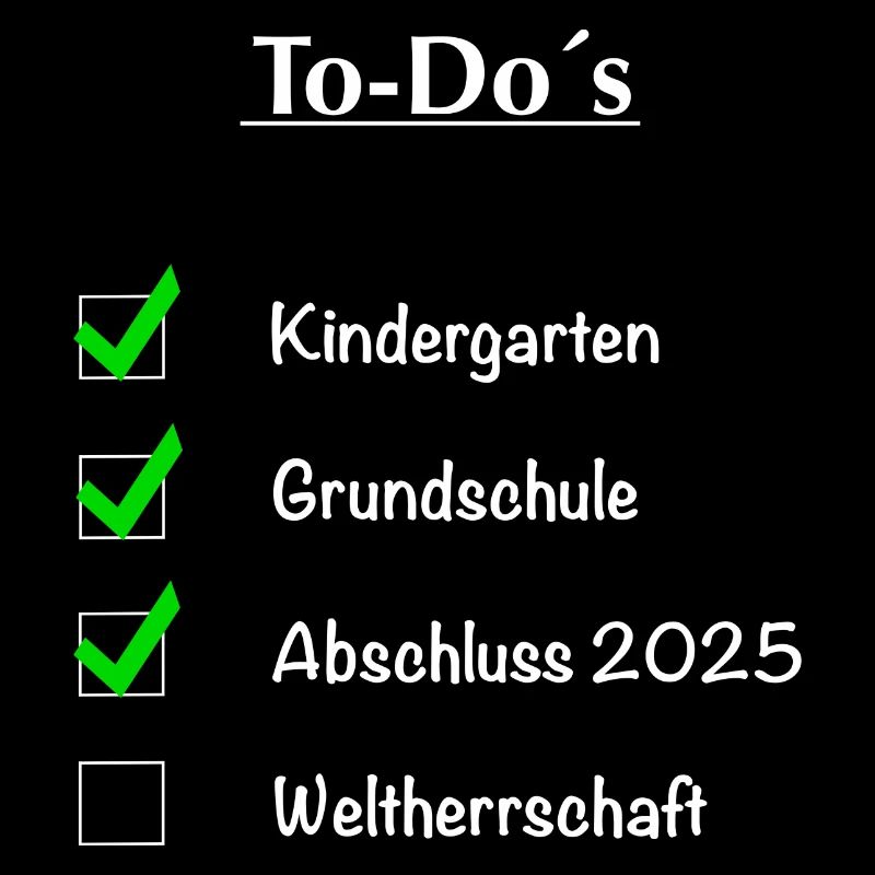 To Do´s Abschlussjahr 2025 Design
