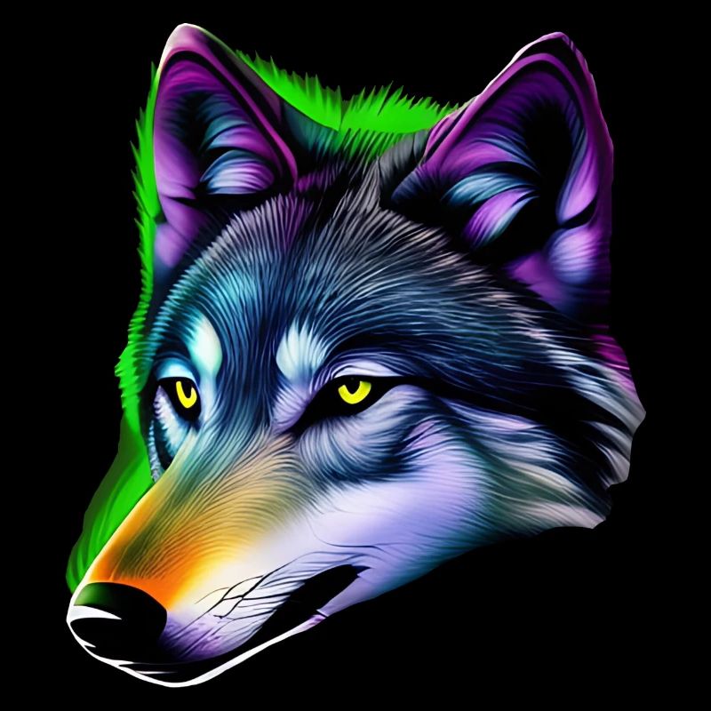 Colorful Wolf