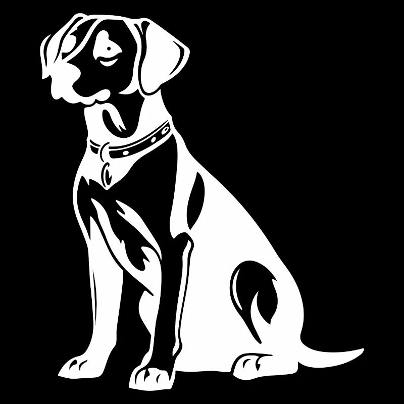 Silhouette de chien beagle