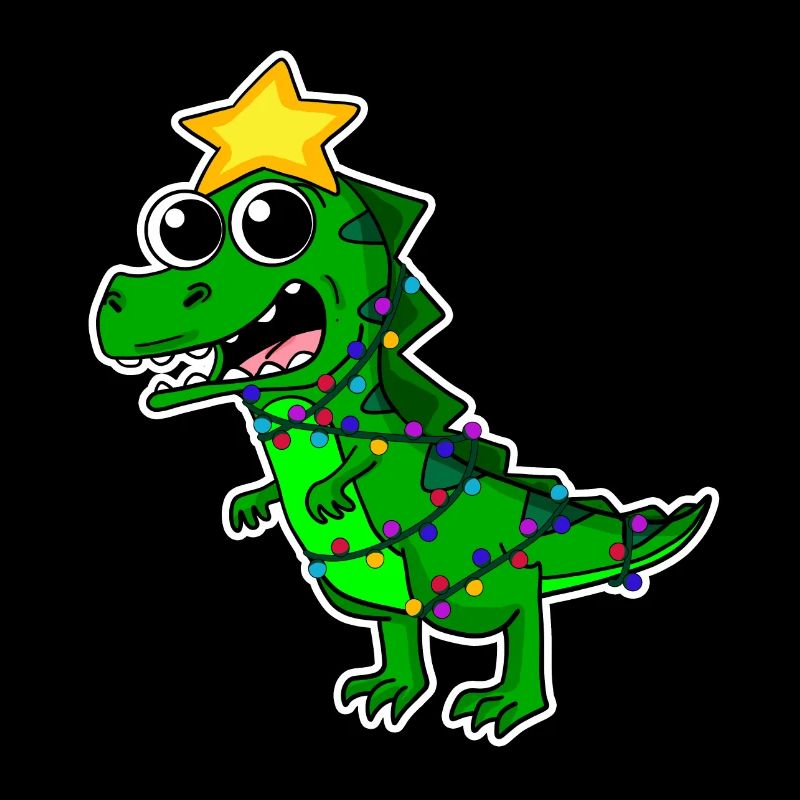 Christmas Tree Dino Dinosaur
