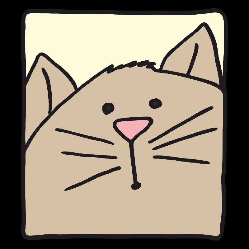 Tête de chat drôle