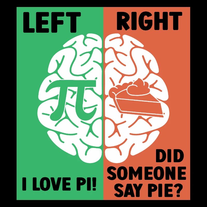 Left Brain Loves Pi, Right Brain Craves Pie