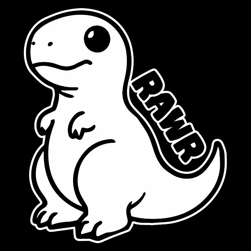 Dinosaure mignon - T-rex Rawr Design