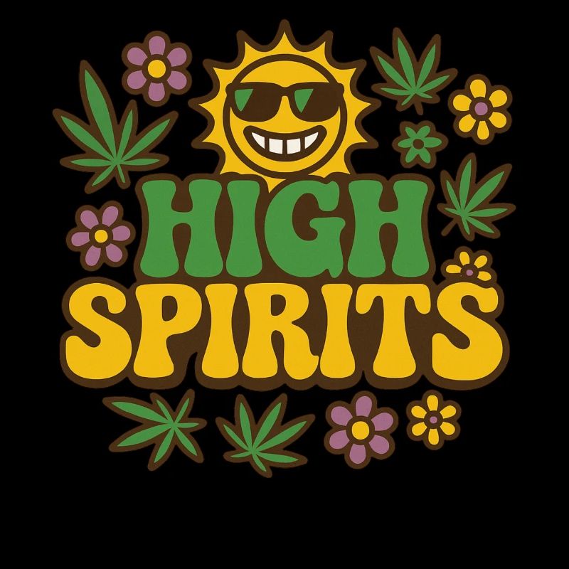 Motif rétro coloré du cannabis avec des fleurs 420