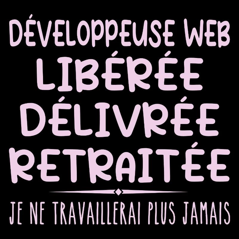 Développeuse web célèbre sa retraite avec humour