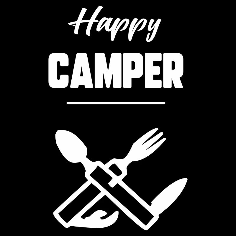 Glücklicher Camper