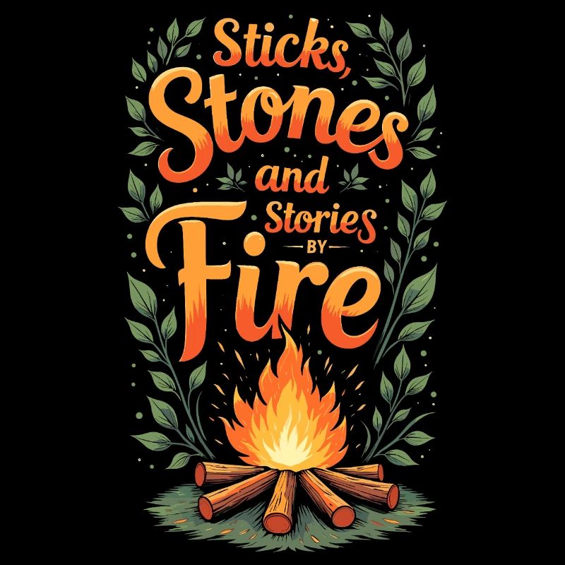 Histoires de feu de camp la nuit