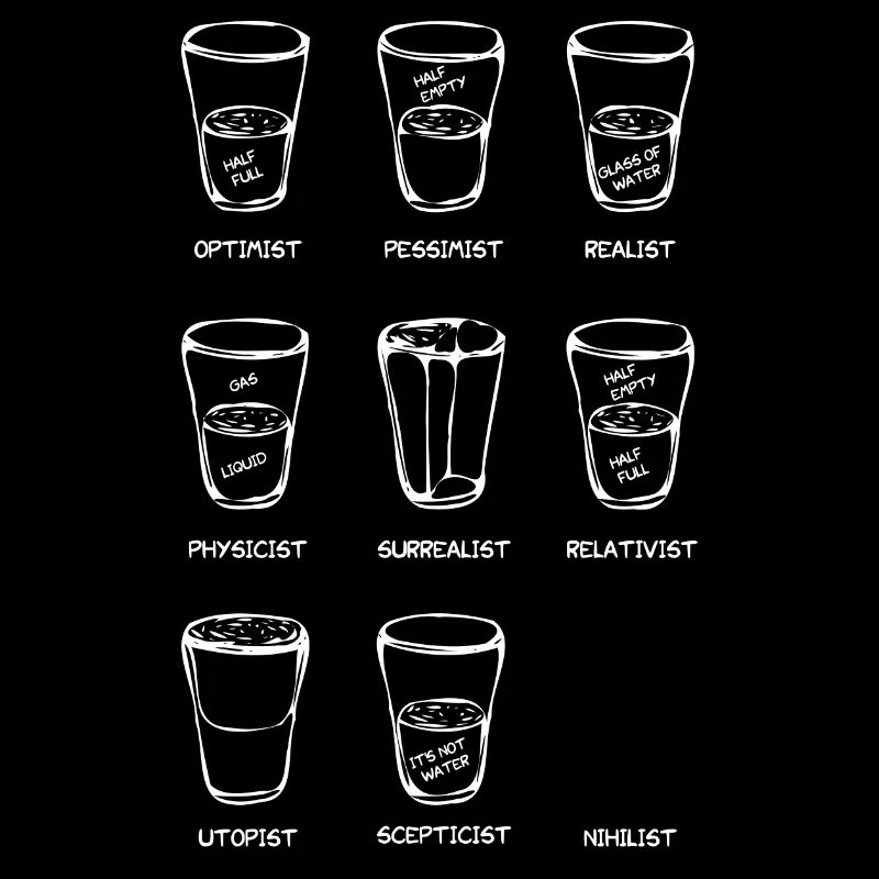 Point de vue - Le verre est ... (variante blanche)