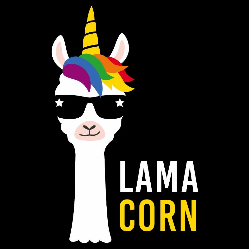 Lama Lamacorn Einhorn Geschenk Regenbogen