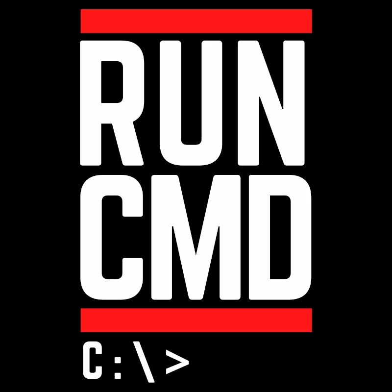 Run CMD Lustiger Spruch Informatik Nerd Code