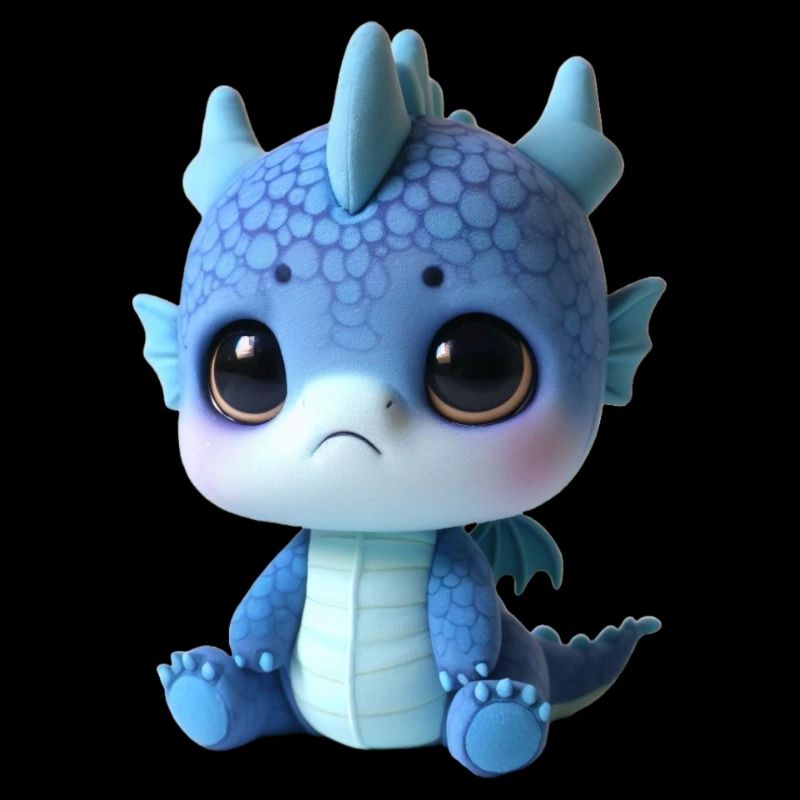 Cute Dragon Plush Charm