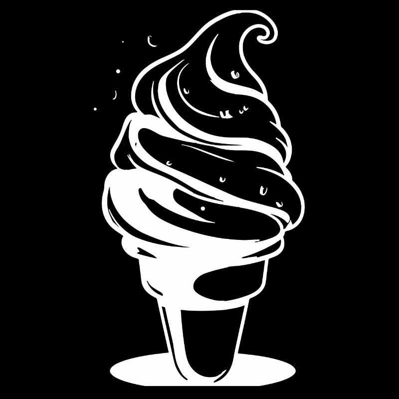 Dessin de crème glacée molle