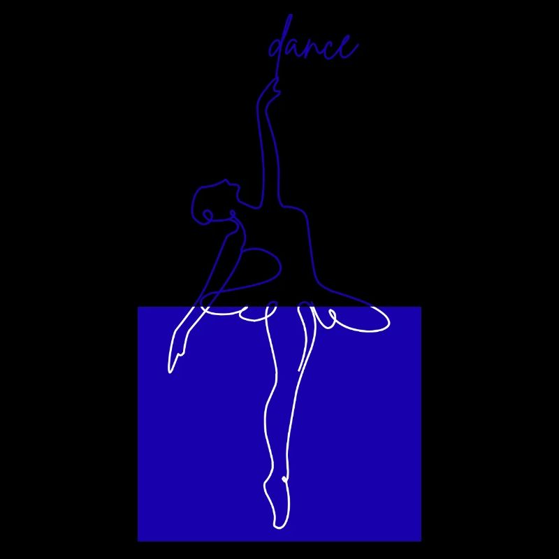 Blue Line Ballet Danse de forme minimale