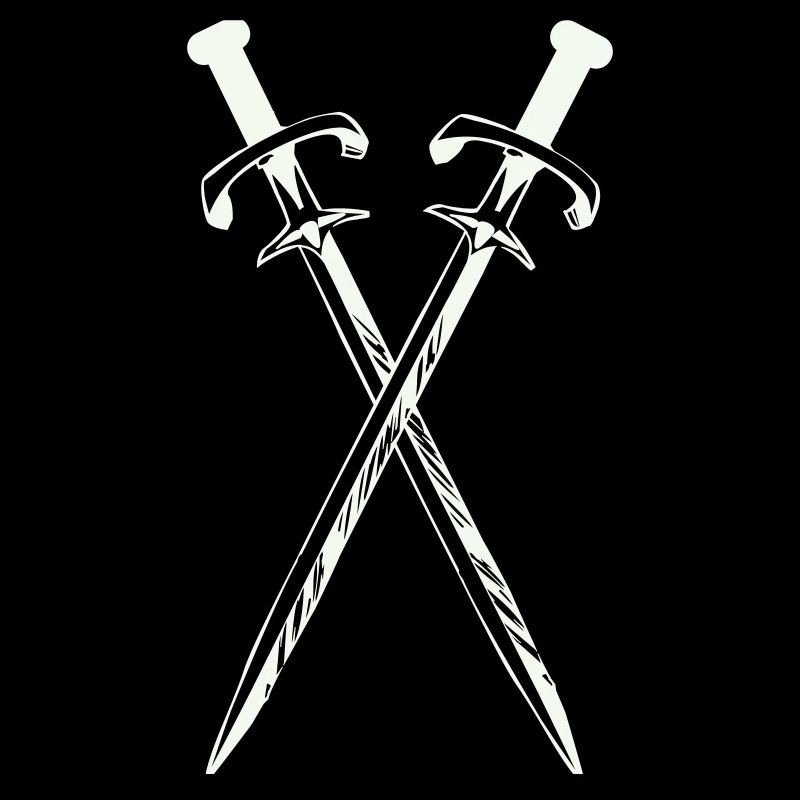 Deux épées en croix