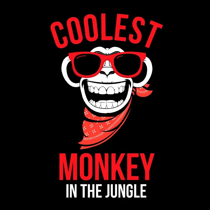 coolster Affe im Dschungel Geschenk Affe Design