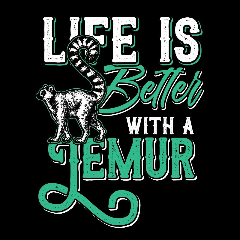 Lemur Affe Halbaffe Tier Geschenk Tierschutz.