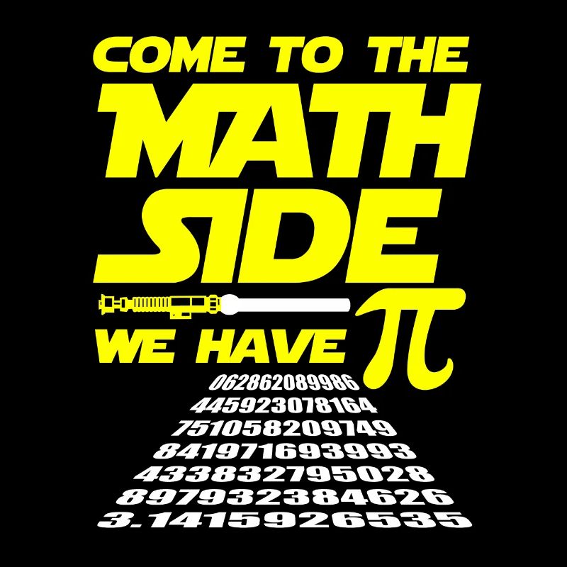 Math Pi Dark Side Word Game Fantasy Gift