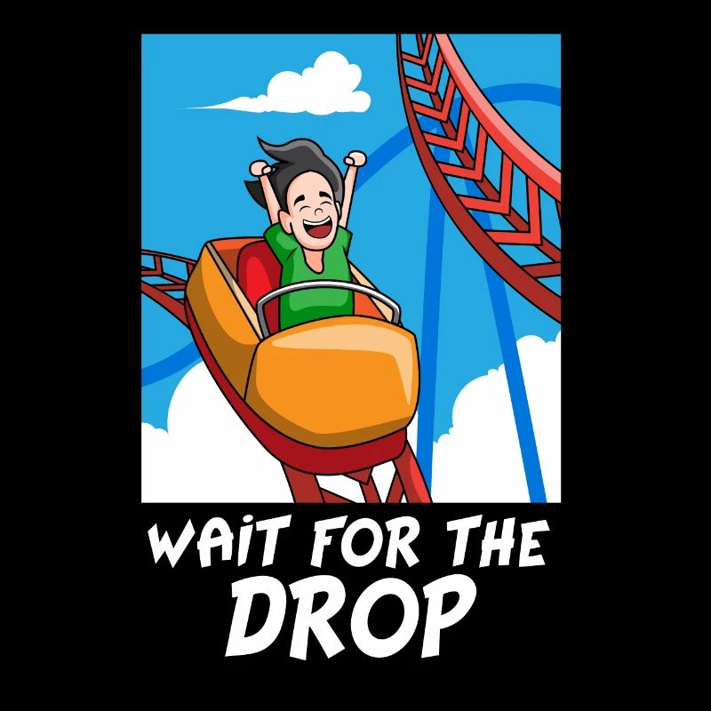 Roller coaster rides theme park gift