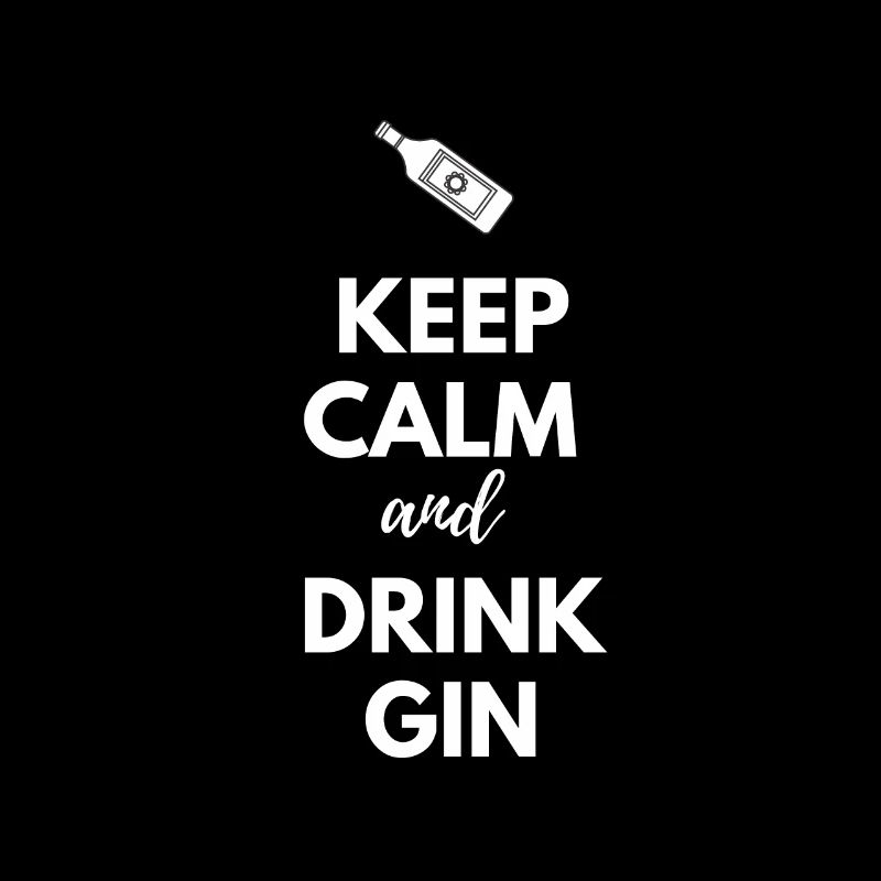 Keep Calm Drink GIN Zitrone Gurke Schnaps Drink