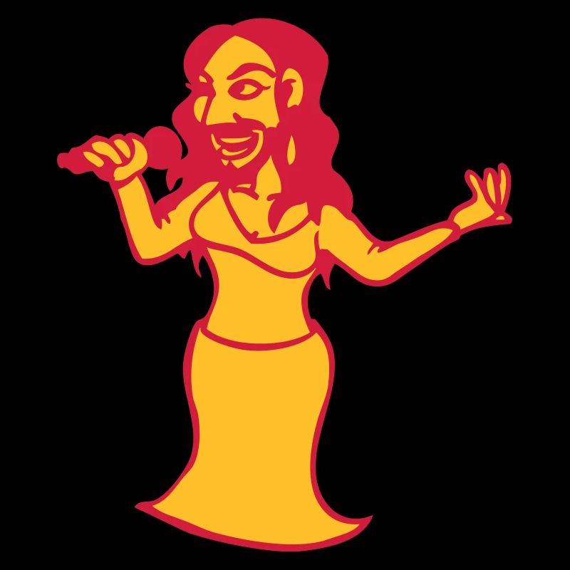 conchita Frau mit Bart Drag Queen Transvestit