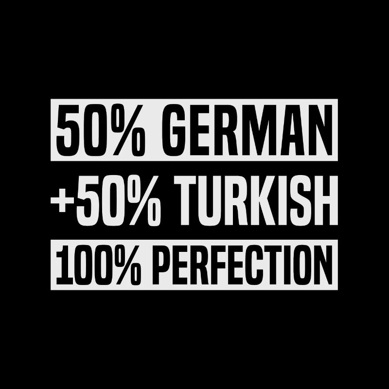 Half Turkish German Roots Pride Baby Gift