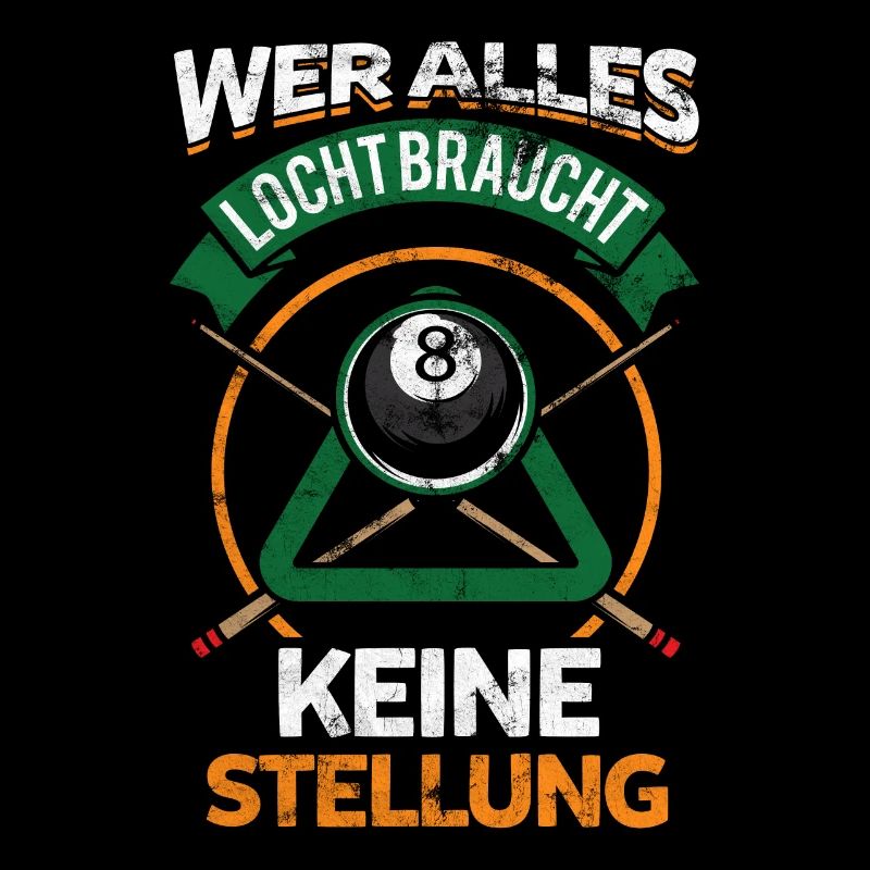 Lustiges Billard Spruch Geschenk