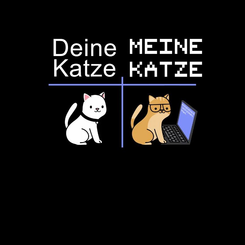 Nerd Informatiker mit Katze Geschenk IT Katzen