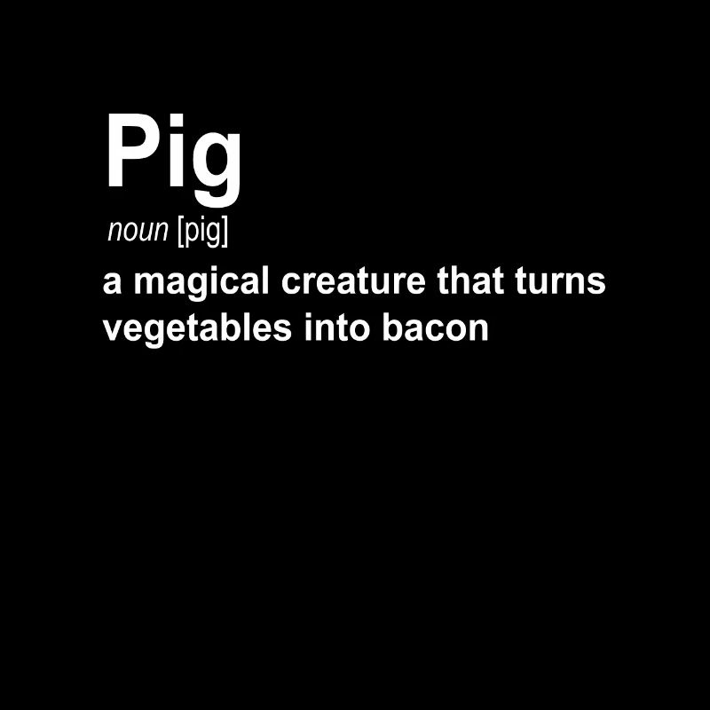 Maiale Divertente che dice Bacon Piggy Gift