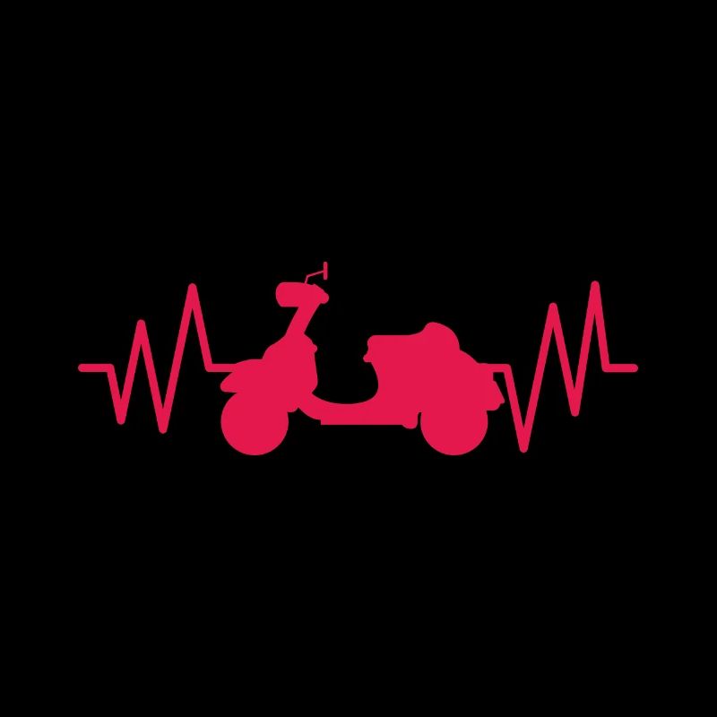 Cadeau pour cyclomoteur ROLLER HEARTSCHLAG Pour conducteur de scooter