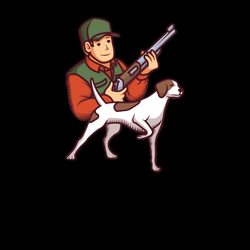 Jagd Jäger Jagdhund Hund Flinte Geschenk