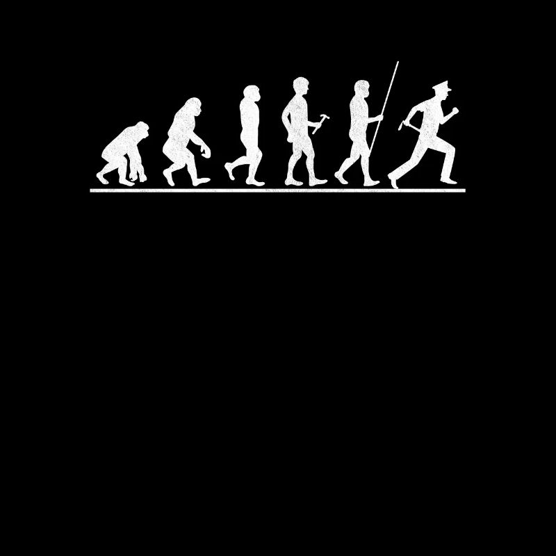 Polizist Evolution Polizei Polizeibeamte Geschenk