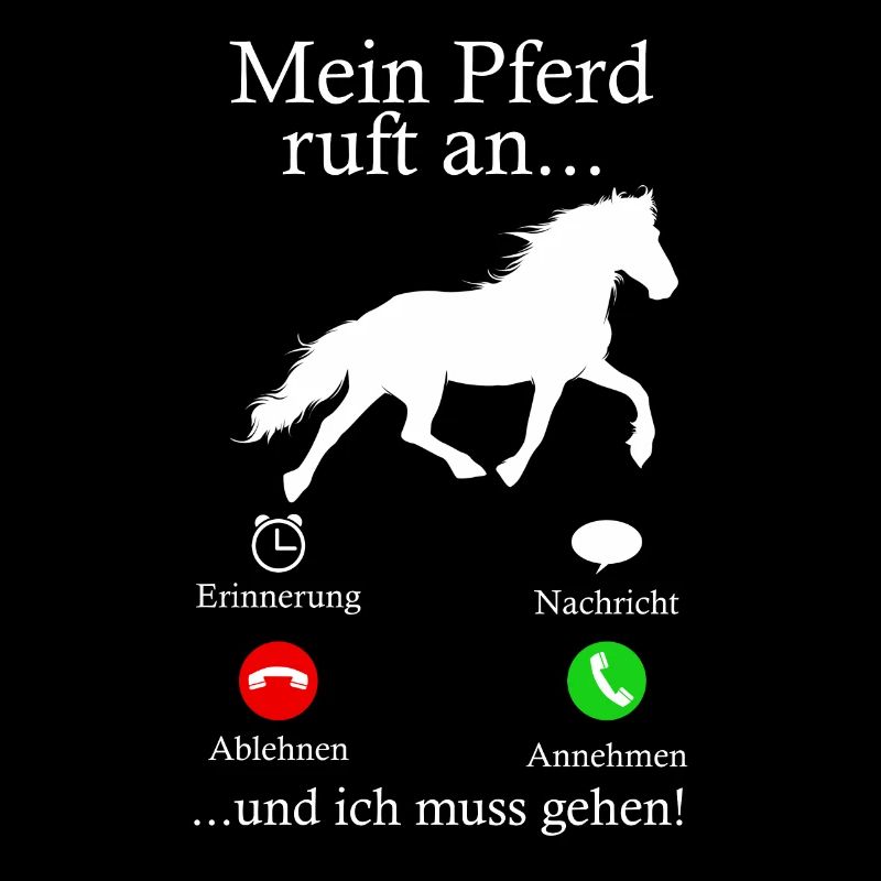Mein Pferd Ruft An Pferde Reiten Stall Geschenk