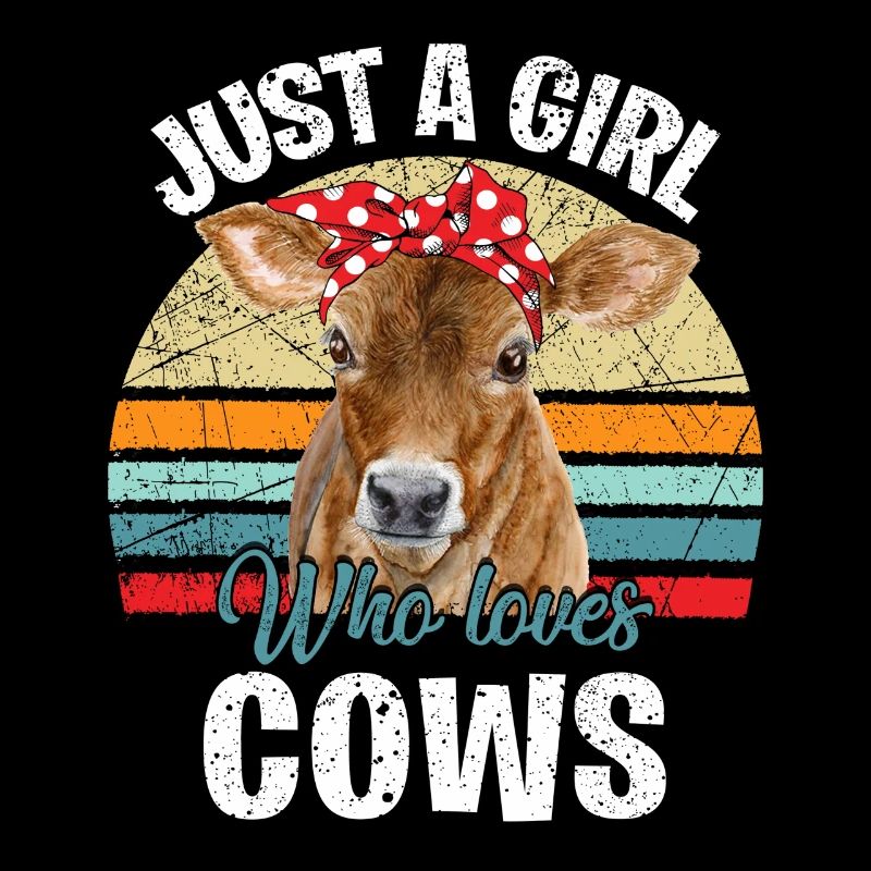Nur ein Mädchen, das Kühe liebt