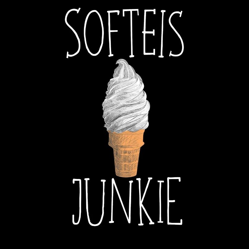 Softeis Junkie Eis Eiscreme Sommer Sonne Waffeleis
