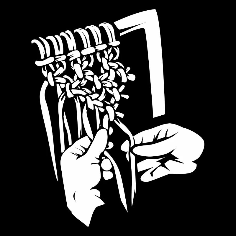 Macrame knotting technique