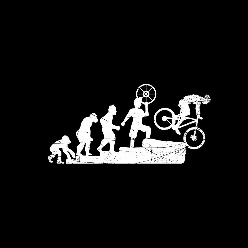 Mountain bike bicycle evolution biker