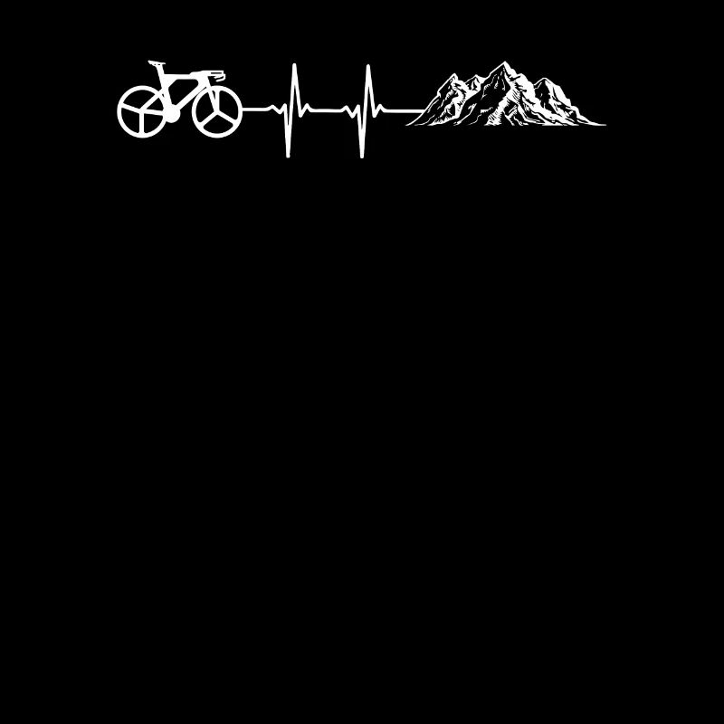Biking mountains heartbeat cyclist pulse