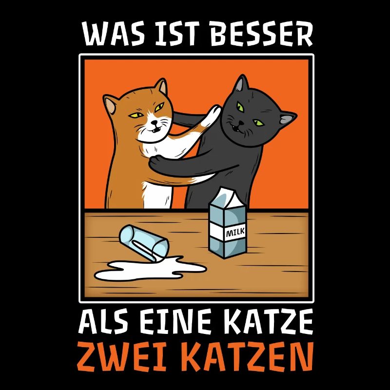 Was ist besser als eine Katze zwei Katzen Spruch