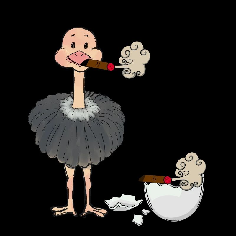 Smoker Bouquet Cigarette Ashtray Eggshell