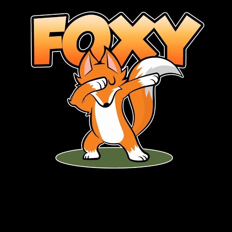 Dab Dabbing Tanzende Disco Foxy Fox