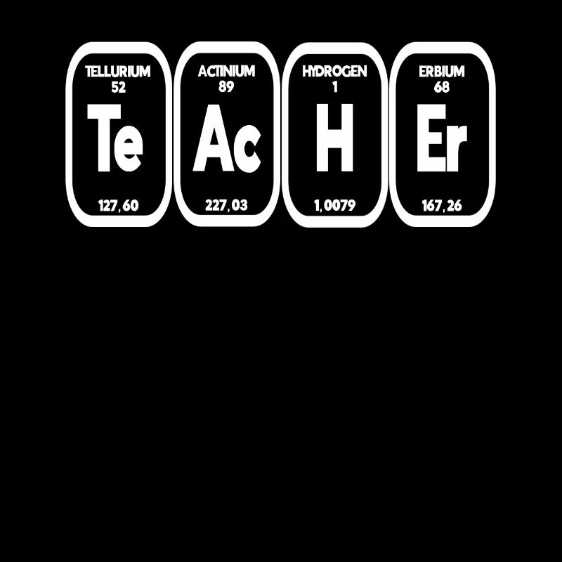Cadeau de table périodique de professeur de chimie de professeur