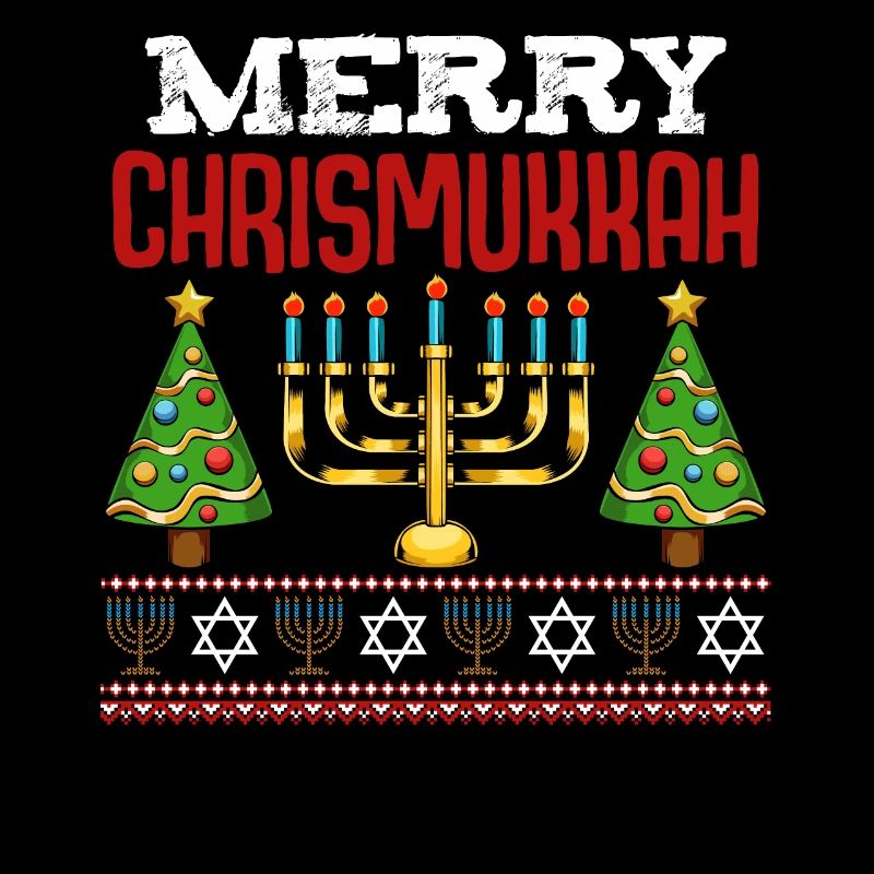 Joyeux Chrismukkah Hanukkah Hanoucca Hébreu Jüdi