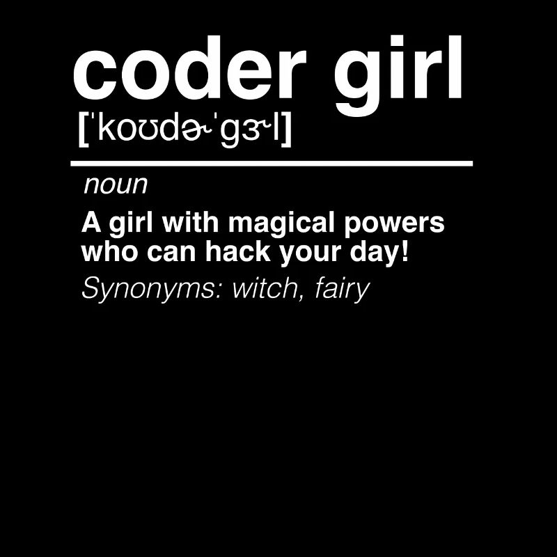 Coder Girl Software Developer Engineer Gift